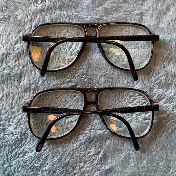 Gucci Vintage Tortoise Shell Style Aviator Prescription Glasses Set of 2 - Picture 7 of 11